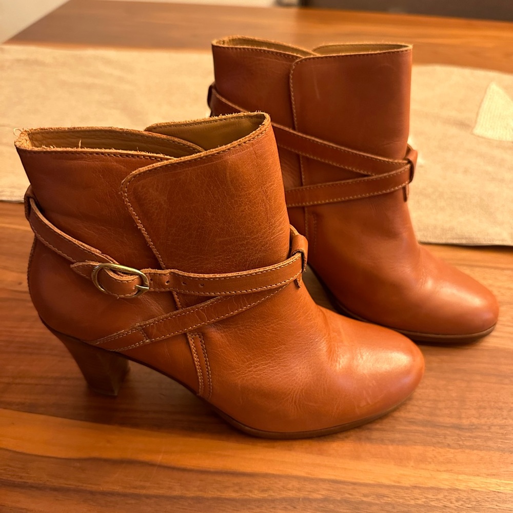 Sezane Yvonne ankle boots - camel